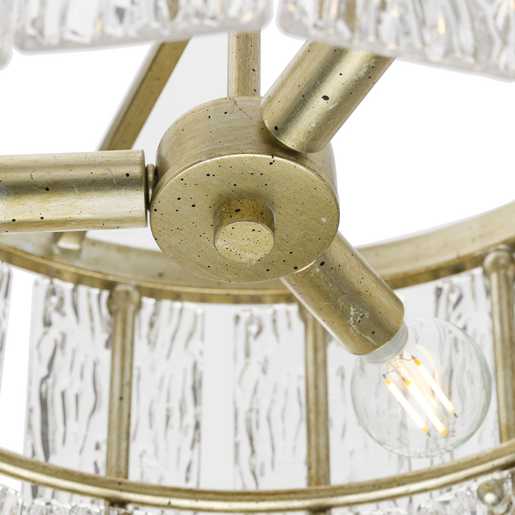 Progress Lighting Chevall Collection Three-Light Pendant Gilded Silver (P500443-176)