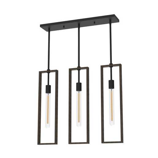 Progress Lighting Boundary Collection One-Light Pendant Matte Black (P500444-31M)