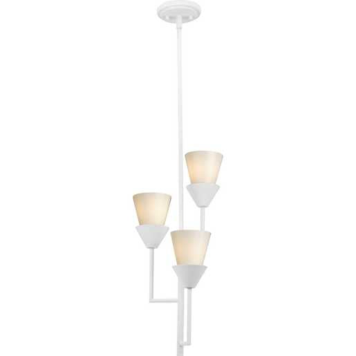 Progress Lighting Pinellas Collection Three-Light Pendant White Plaster (P500445-197)