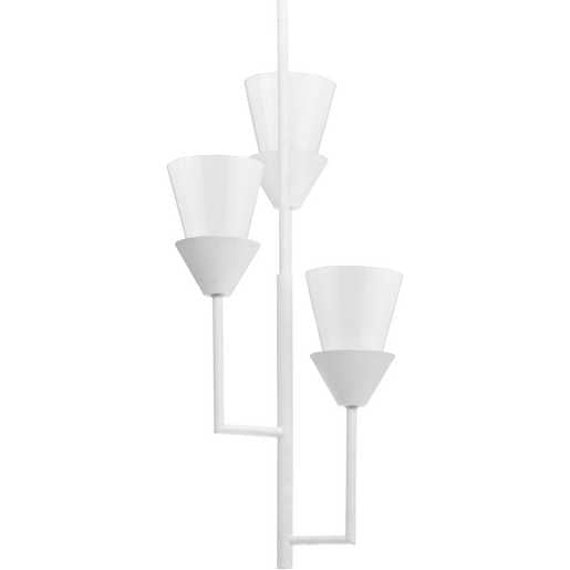 Progress Lighting Pinellas Collection Three-Light Pendant White Plaster (P500445-197)