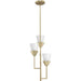 Progress Lighting Pinellas Collection Three-Light Pendant Soft Gold (P500445-205)