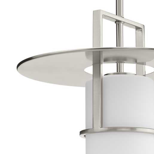 Progress Lighting Mystic Collection One-Light Pendant Brushed Nickel (P500446-009)