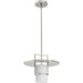 Progress Lighting Mystic Collection One-Light Pendant Brushed Nickel (P500446-009)