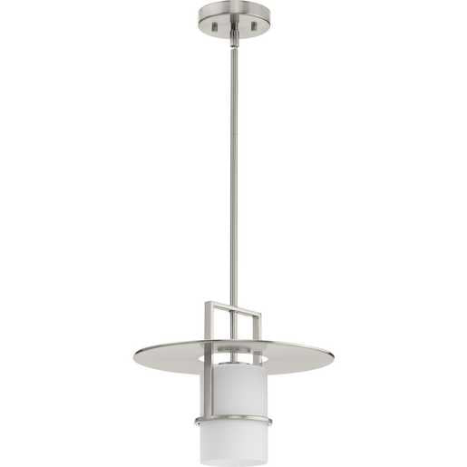 Progress Lighting Mystic Collection One-Light Pendant Brushed Nickel (P500446-009)