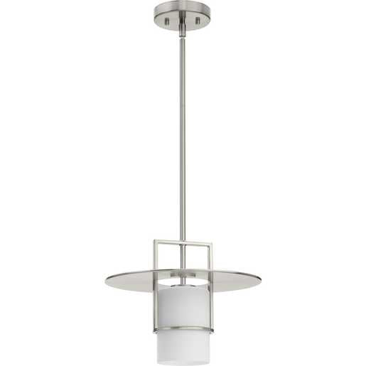 Progress Lighting Mystic Collection One-Light Pendant Brushed Nickel (P500446-009)