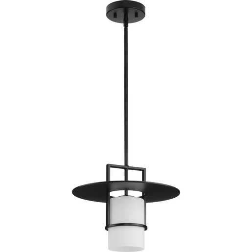 Progress Lighting Mystic Collection One-Light Pendant Matte Black (P500446-31M)