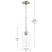 Progress Lighting 94500506009 Celino Collection 1-Light Mini-Pendant Brushed Nickel With Clear Glass Shade (P500506-009)