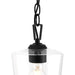 Progress Lighting 94500506031 Celino Collection 1-Light Mini-Pendant Black With Clear Glass Shade (P500506-031)