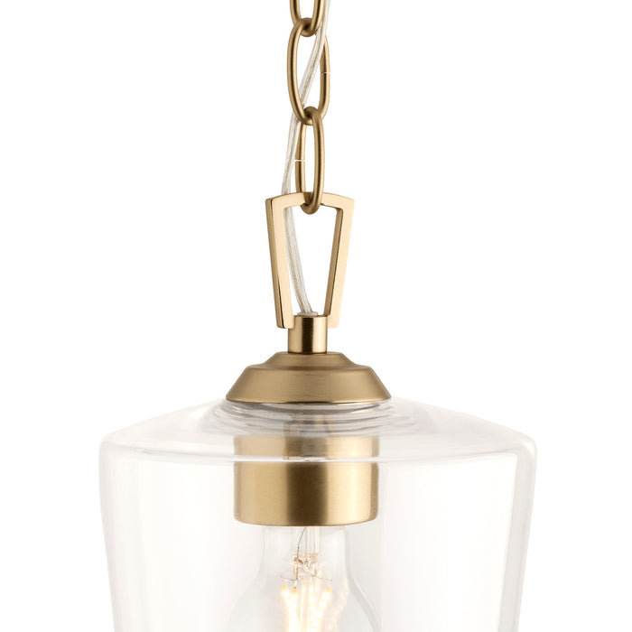 Progress Lighting 94500506177 Celino Collection 1-Light Mini-Pendant Champagne Bronze With Clear Glass Shade (P500506-177)