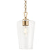 Progress Lighting 94500506177 Celino Collection 1-Light Mini-Pendant Champagne Bronze With Clear Glass Shade (P500506-177)