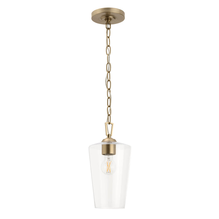Progress Lighting 94500506177 Celino Collection 1-Light Mini-Pendant Champagne Bronze With Clear Glass Shade (P500506-177)
