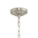 Progress Lighting 94500507009 Lieon Collection 3-Light Semi-Flush Convertible Light Brushed Nickel With White Glass Shade (P500507-009)