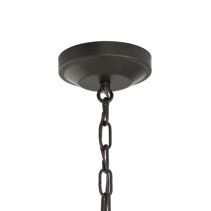 Progress Lighting 94500507020 Lieon Collection 3-Light Semi-Flush Convertible Light Antique Bronze With White Glass Shade (P500507-020)