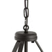 Progress Lighting 94500507020 Lieon Collection 3-Light Semi-Flush Convertible Light Antique Bronze With White Glass Shade (P500507-020)