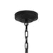 Progress Lighting 94500507031 Lieon Collection 3-Light Semi-Flush Convertible Light Black With White Glass Shade (P500507-031)