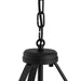 Progress Lighting 94500507031 Lieon Collection 3-Light Semi-Flush Convertible Light Black With White Glass Shade (P500507-031)