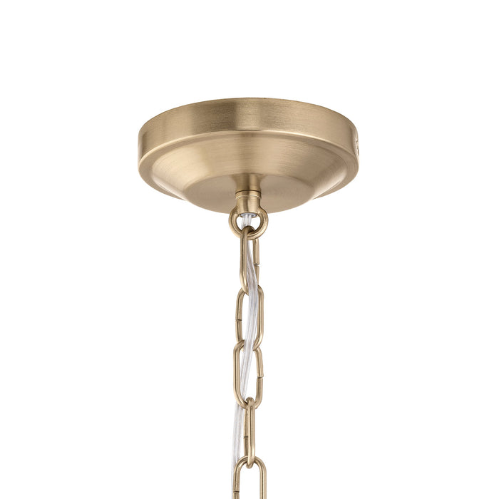 Progress Lighting 94500507177 Lieon Collection 3-Light Semi-Flush Convertible Light Champagne Bronze With White Glass Shade (P500507-177)