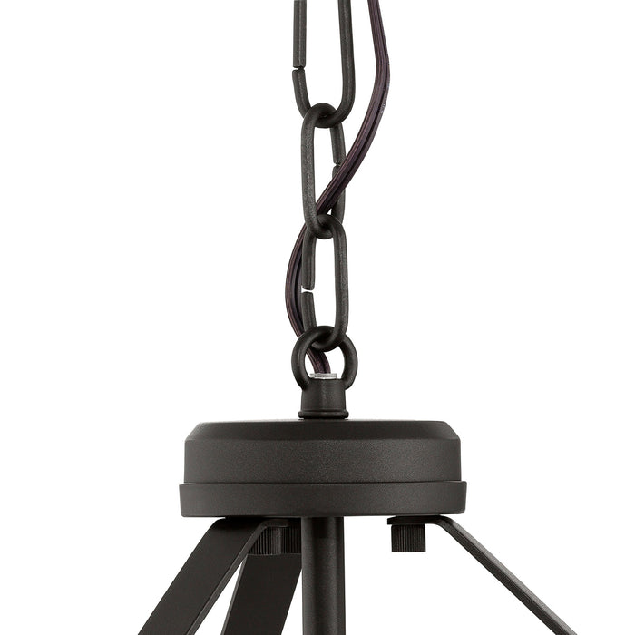 Progress Lighting 94500508020 Lieon Collection 3-Light Large Semi-Flush Convertible Light Antique Bronze With White Glass Shade (P500508-020)