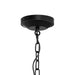 Progress Lighting 94500508031 Lieon Collection 3-Light Large Semi-Flush Convertible Light Black With White Glass Shade (P500508-031)