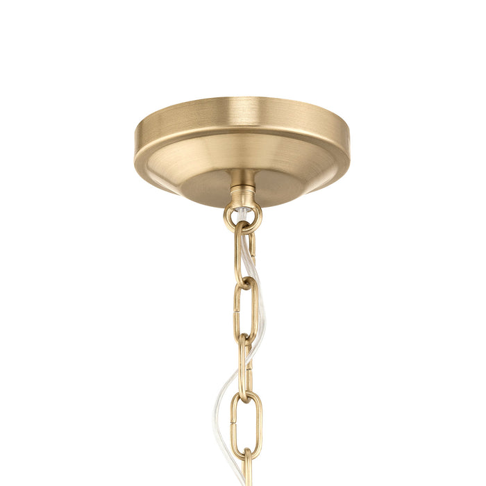 Progress Lighting 94500508177 Lieon Collection 3-Light Large Semi-Flush Convertible Light Champagne Bronze With White Glass Shade (P500508-177)