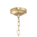 Progress Lighting 94500508177 Lieon Collection 3-Light Large Semi-Flush Convertible Light Champagne Bronze With White Glass Shade (P500508-177)