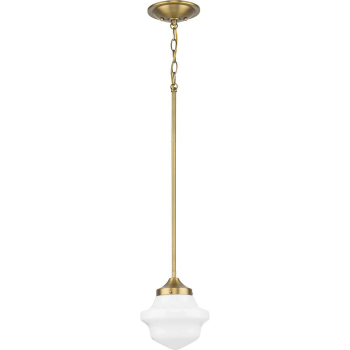 Progress Lighting School House Collection One-Light Pendant Vintage Brass (P5196-163)