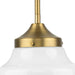 Progress Lighting School House Collection One-Light Pendant Vintage Brass (P5196-163)