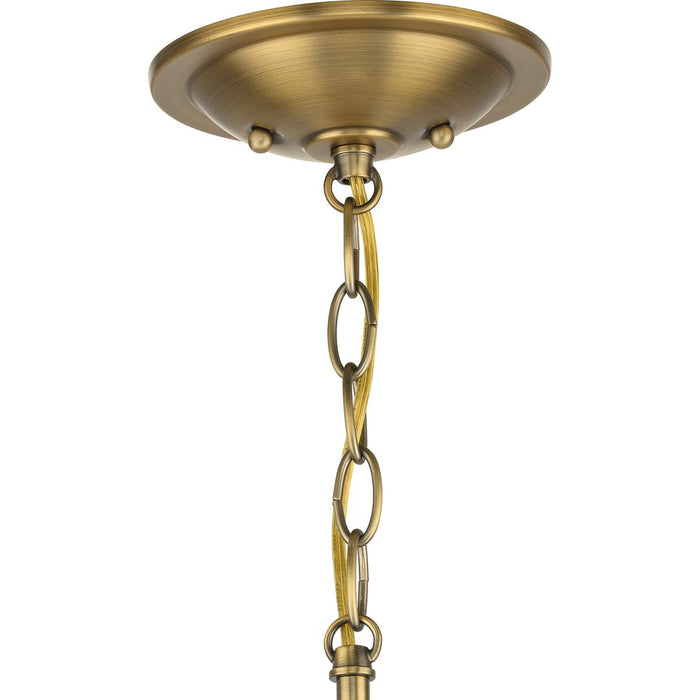 Progress Lighting School House Collection One-Light Pendant Vintage Brass (P5196-163)