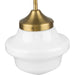 Progress Lighting School House Collection One-Light Pendant Vintage Brass (P5196-163)