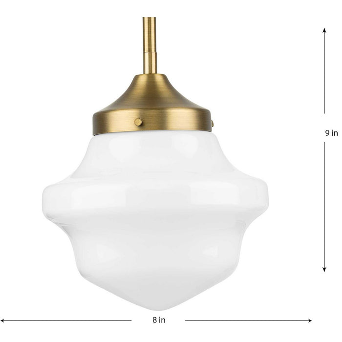 Progress Lighting School House Collection One-Light Pendant Vintage Brass (P5196-163)