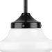 Progress Lighting School House Collection One-Light Pendant Matte Black (P5196-31M)