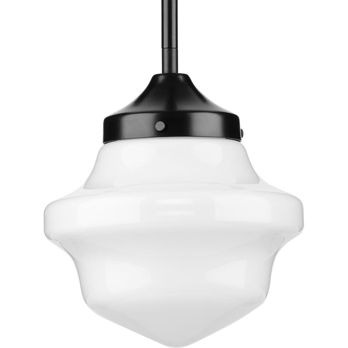 Progress Lighting School House Collection One-Light Pendant Matte Black (P5196-31M)