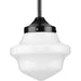 Progress Lighting School House Collection One-Light Pendant Matte Black (P5196-31M)