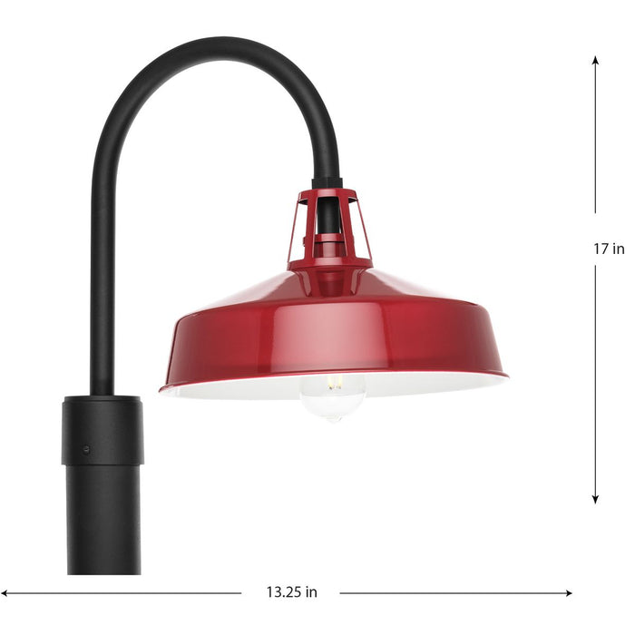 Progress Lighting Cedar Springs Collection One-Light Post Lantern Outdoor Fixture Red (P540103-039)