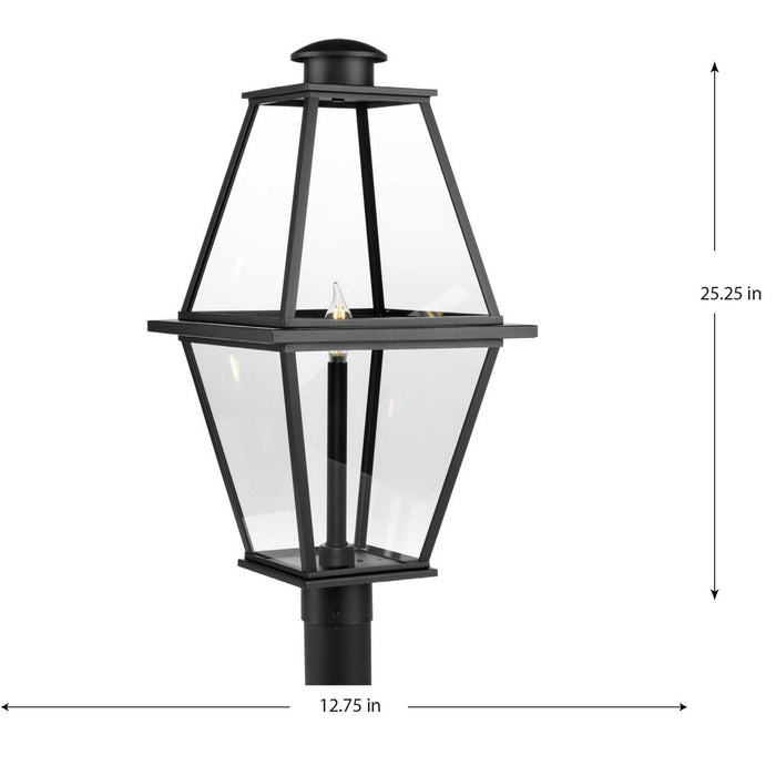 Progress Lighting Bradshaw Collection One-Light Post Lantern Outdoor Fixture Black (P540107-031)