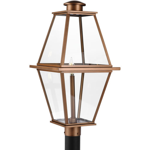 Progress Lighting Bradshaw Collection One-Light Post Lantern Outdoor Fixture Antique Copper (Painted) (P540107-169)