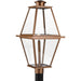 Progress Lighting Bradshaw Collection One-Light Post Lantern Outdoor Fixture Antique Copper (Painted) (P540107-169)