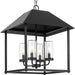 Progress Lighting Chapel Collection Four-Light Pendant Outdoor Fixture Black (P550131-031)