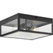 Progress Lighting Parrish Collection Two-Light Flush Mount Outdoor Fixture Matte Black (P550136-31M)