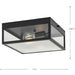 Progress Lighting Parrish Collection Two-Light Flush Mount Outdoor Fixture Matte Black (P550136-31M)