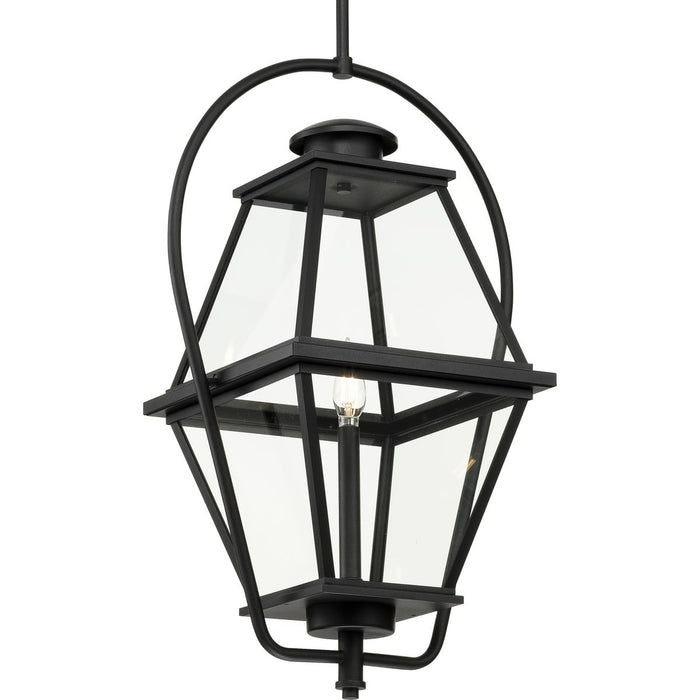 Progress Lighting Bradshaw Collection One-Light Hanging Lantern Outdoor Fixture Black (P550138-031)