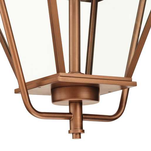 Progress Lighting Bradshaw Collection One-Light Hanging Lantern Outdoor Fixture Antique Copper (Painted) (P550138-169)