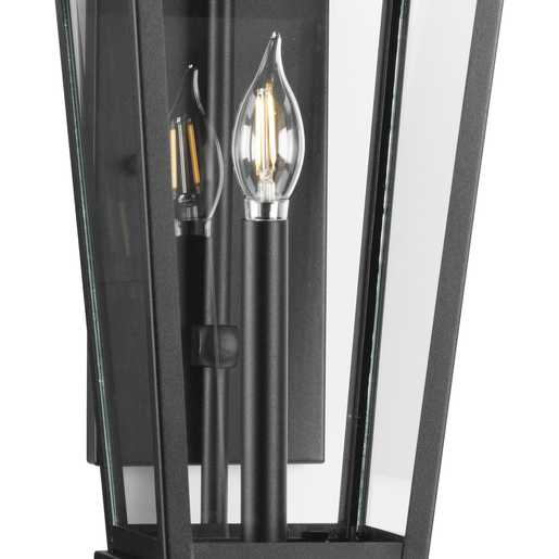 Progress Lighting Richmond Hill Collection One-Light Wall Lantern Outdoor Fixture Black (P560345-031)