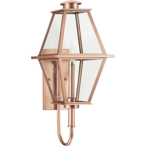 Progress Lighting Bradshaw Collection One-Light Wall Lantern Outdoor Fixture Antique Copper (Painted) (P560348-169)