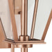 Progress Lighting Bradshaw Collection One-Light Wall Lantern Outdoor Fixture Antique Copper (Painted) (P560348-169)