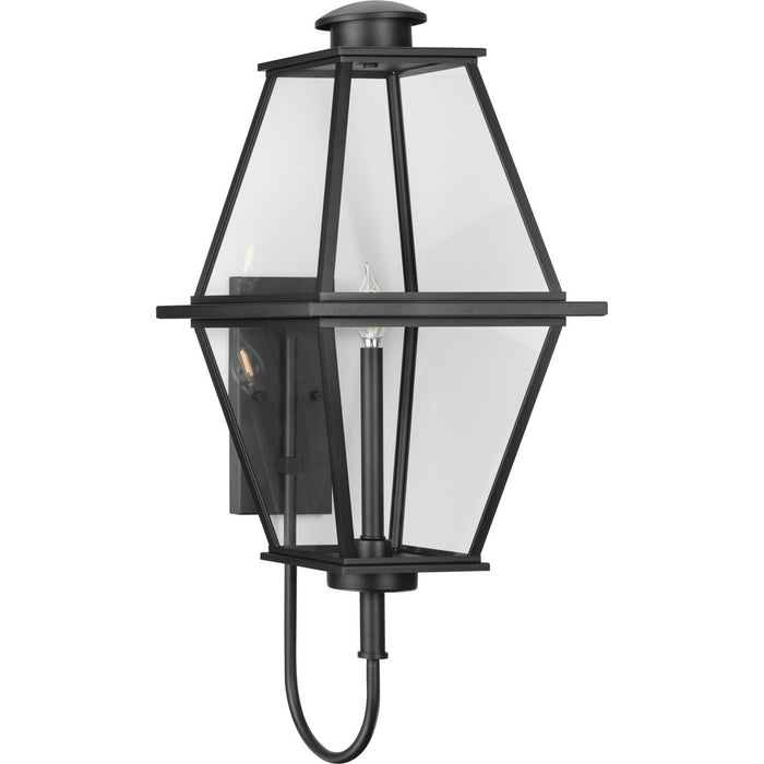 Progress Lighting Bradshaw Collection One-Light Wall Lantern Outdoor Fixture Black (P560349-031)