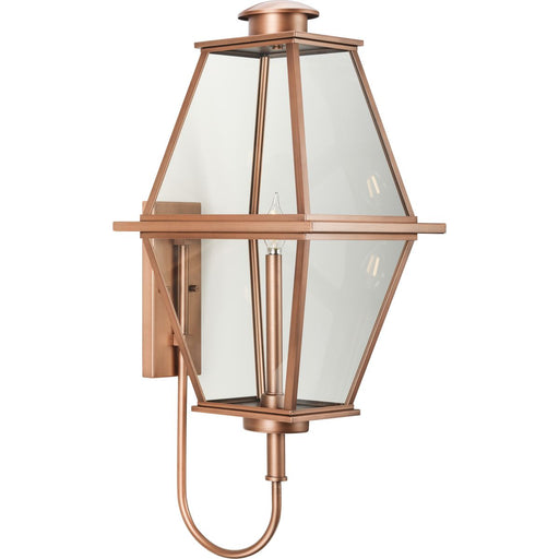 Progress Lighting Bradshaw Collection One-Light Wall Lantern Outdoor Fixture Antique Copper (Painted) (P560349-169)