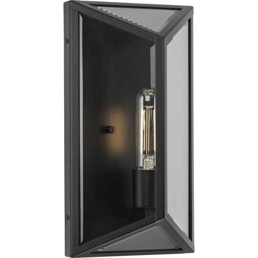 Progress Lighting Bristol Collection One-Light Wall Lantern Outdoor Fixture Matte Black (P560359-31M)