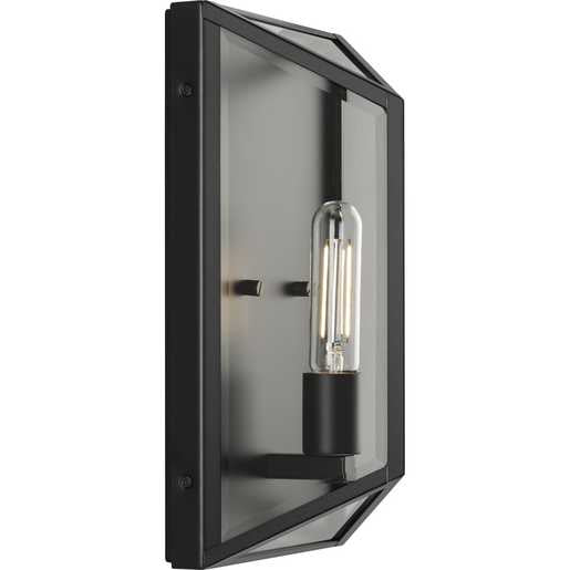 Progress Lighting Bristol Collection One-Light Wall Lantern Outdoor Fixture Matte Black (P560359-31M)