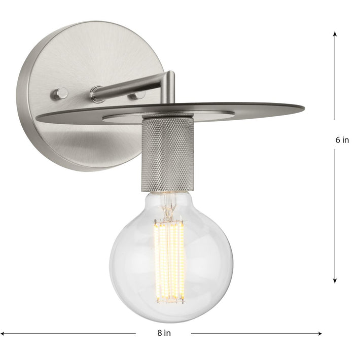 Progress Lighting Trimble Collection One-Light Wall Bracket Fixture Brushed Nickel (P710112-009)